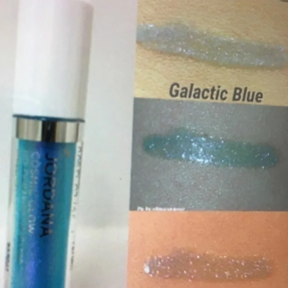 Jordana Cosmic Glow Galactic Blue lip gloss